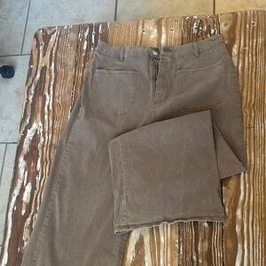 Entro Women's Tan Wide Leg Pants